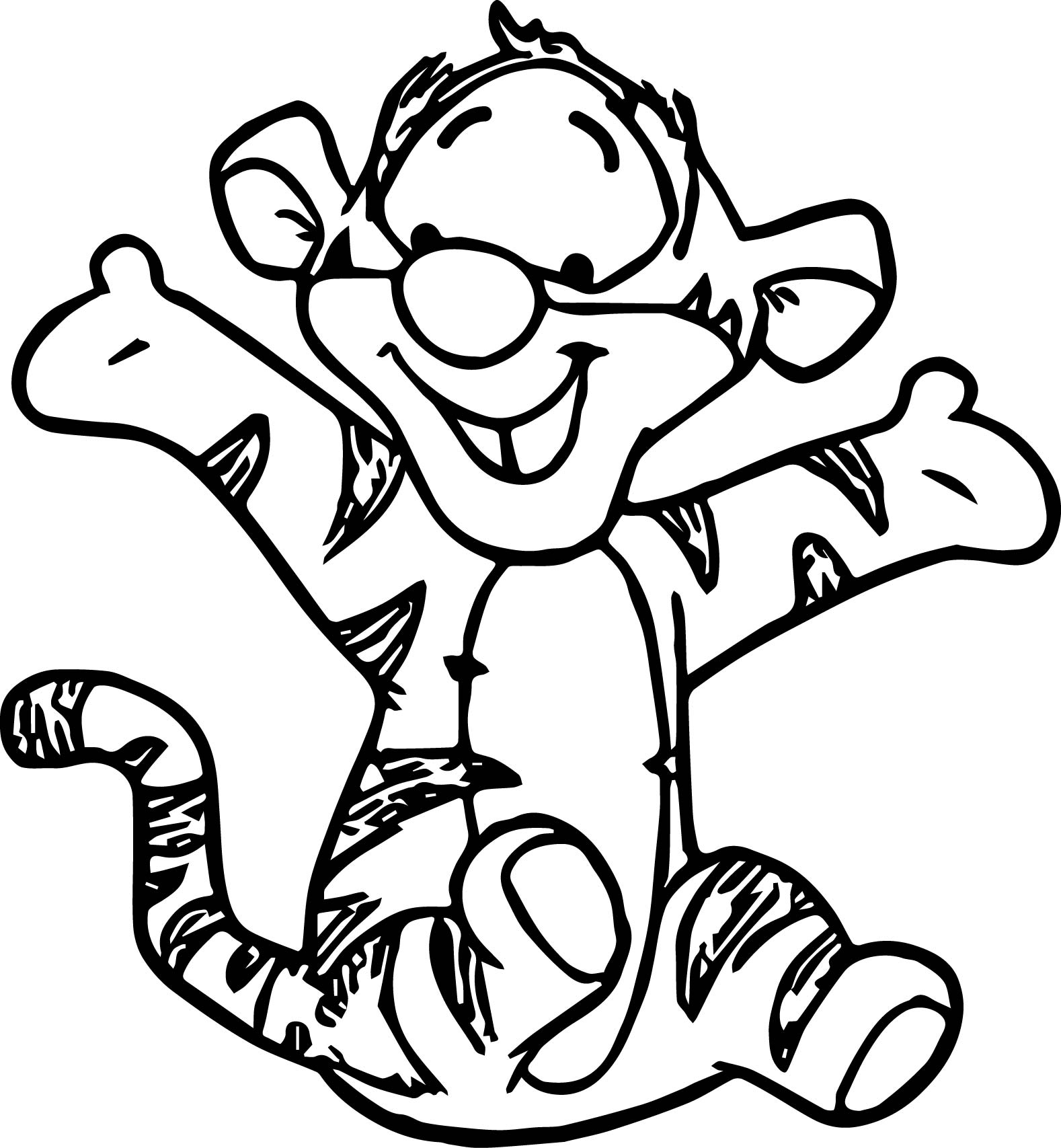 Baby Tigger Coloring Pages Wecoloringpage Pictures