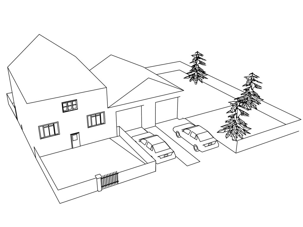 House Home Coloring Pages | Wecoloringpage.com