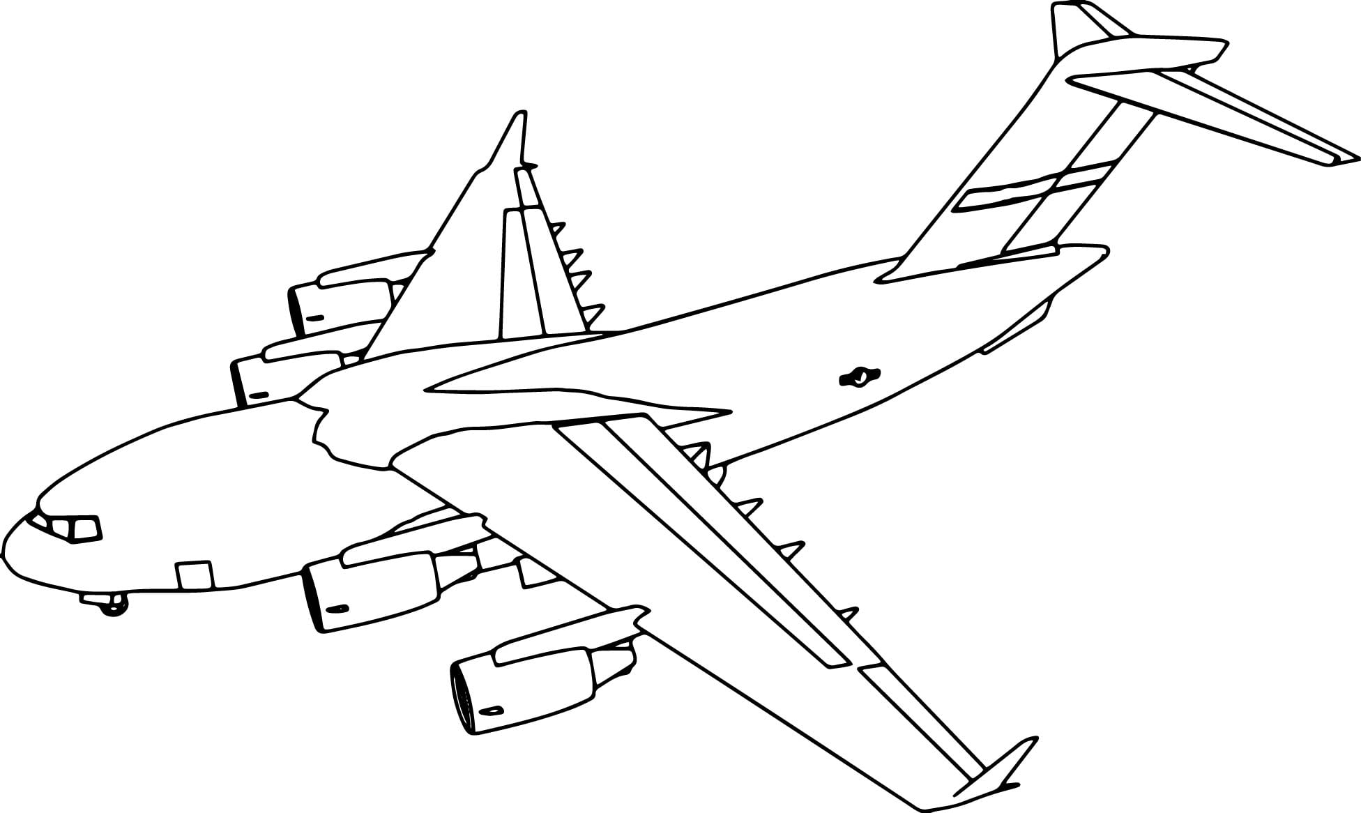 coloring pages of airplanes