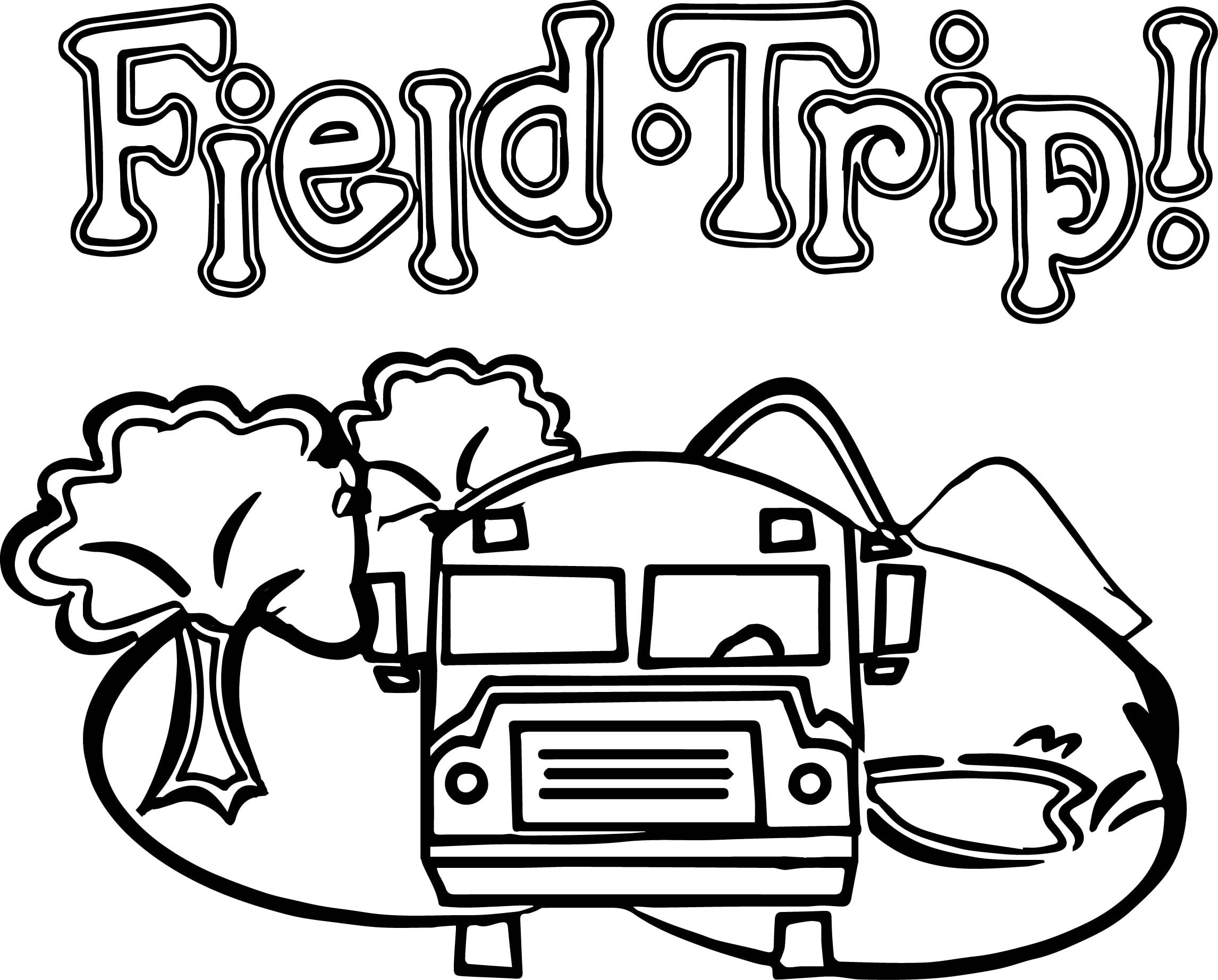 Field Trip Coloring Sheet Coloring Pages