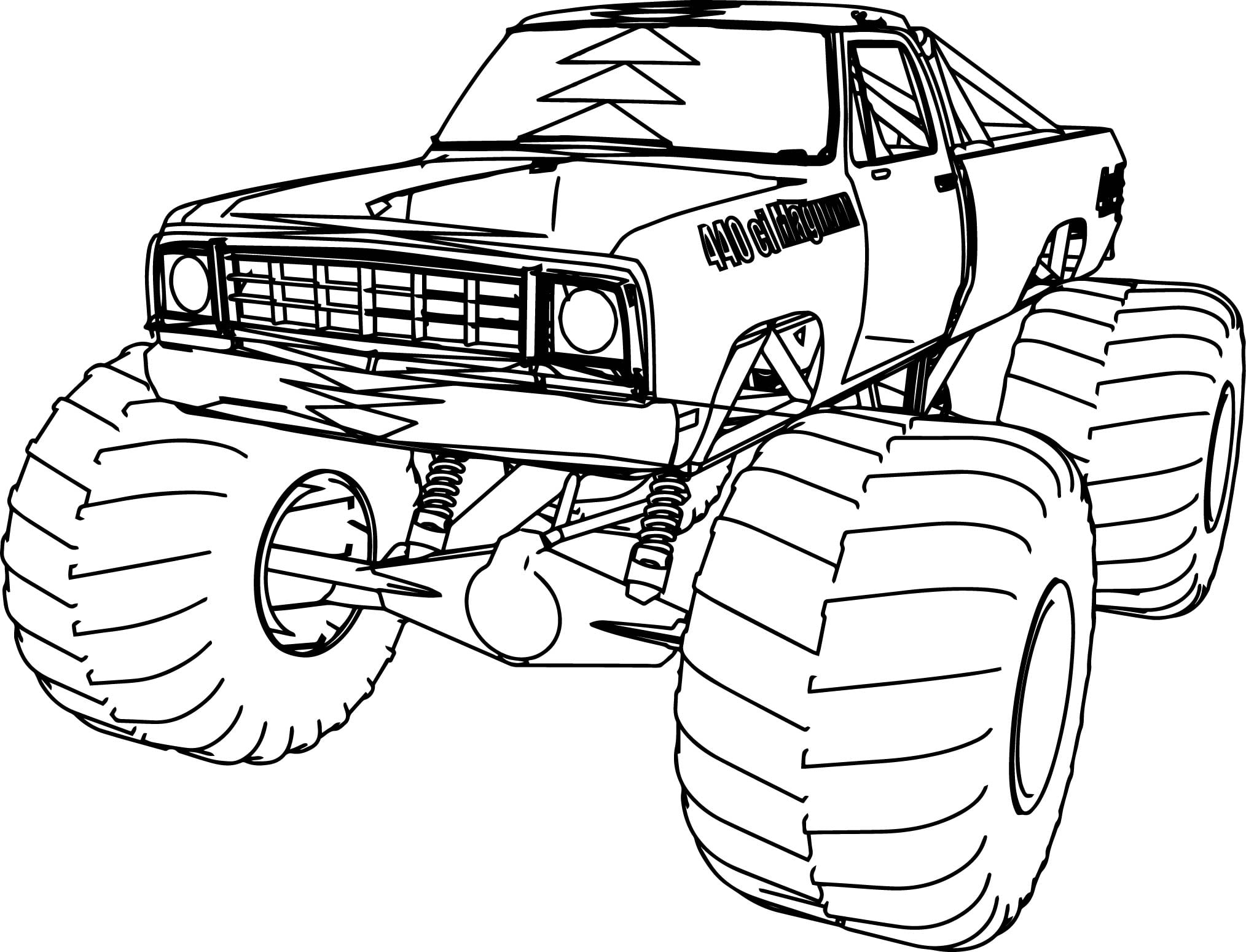 Dodge Cummins Truck Drawings Sketch Coloring Page