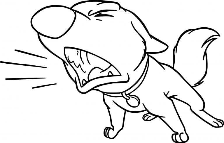 Bolt Dog Bark Coloring Pages | Wecoloringpage.com