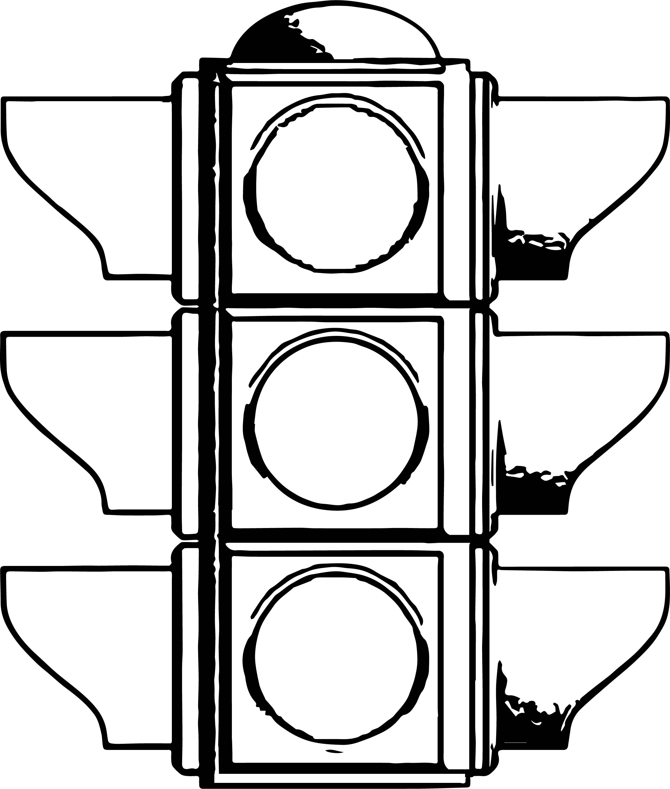 Traffic Light All Coloring Page Wecoloringpage
