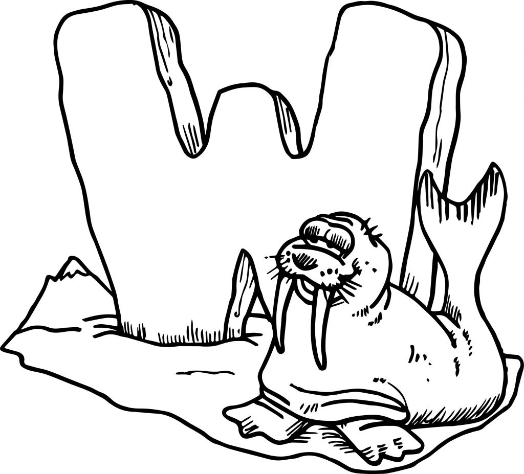 W Letter Coloring Page | Wecoloringpage.com