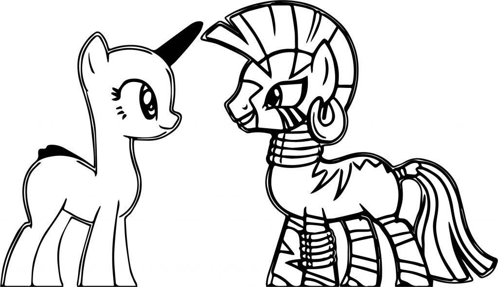 Mlp Base Oc X Zecora Coloring Page | Wecoloringpage.com