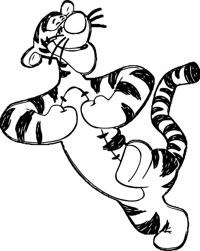 Winnie The Pooh Tiger Coloring Page 