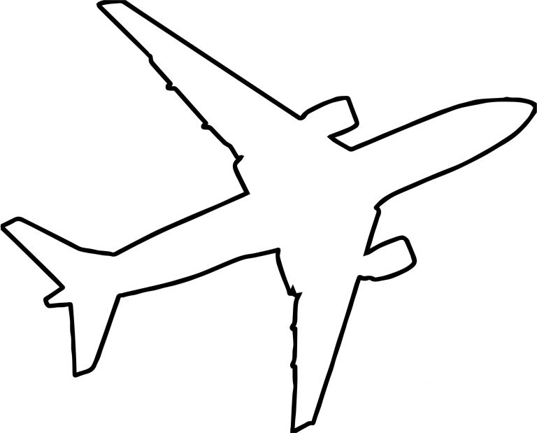 simple airplane drawing black and white ww2
