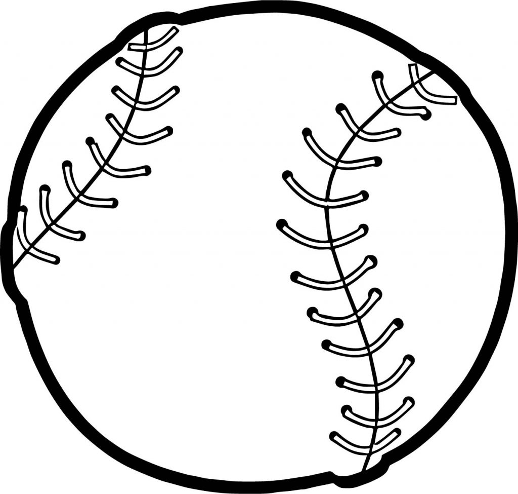 Baseball Ball Playing Baseball Coloring Page Wecoloringpage