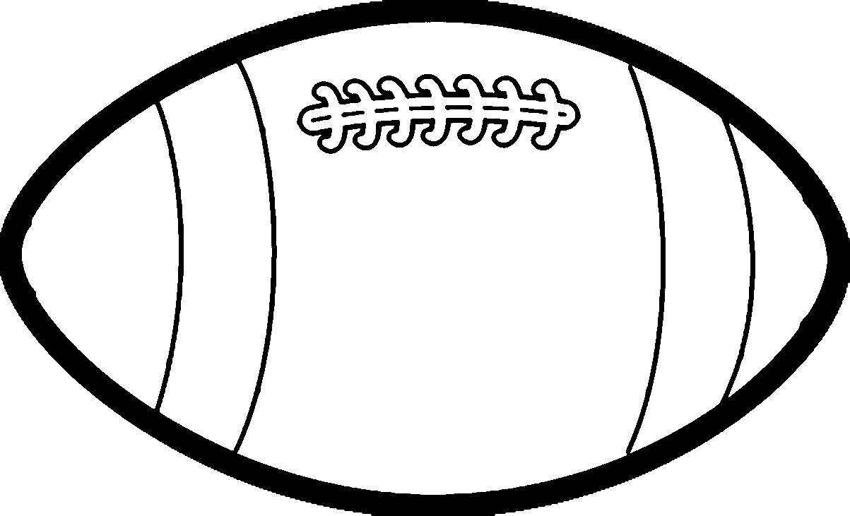 Large Rugby Ball Playing Football Coloring Page Wecoloringpage