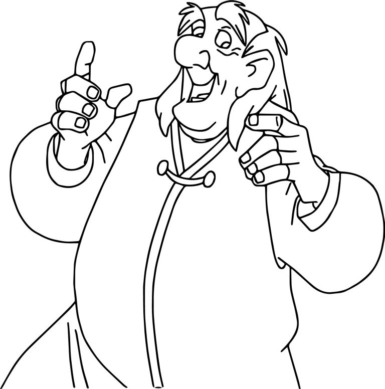 The Black Cauldron Dallben Coloring Page | Wecoloringpage.com