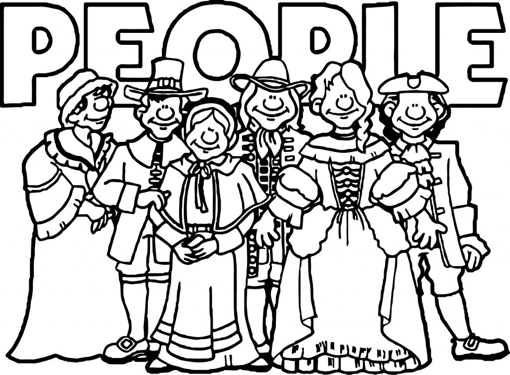 American Revolution Banner Colonial People Coloring Page