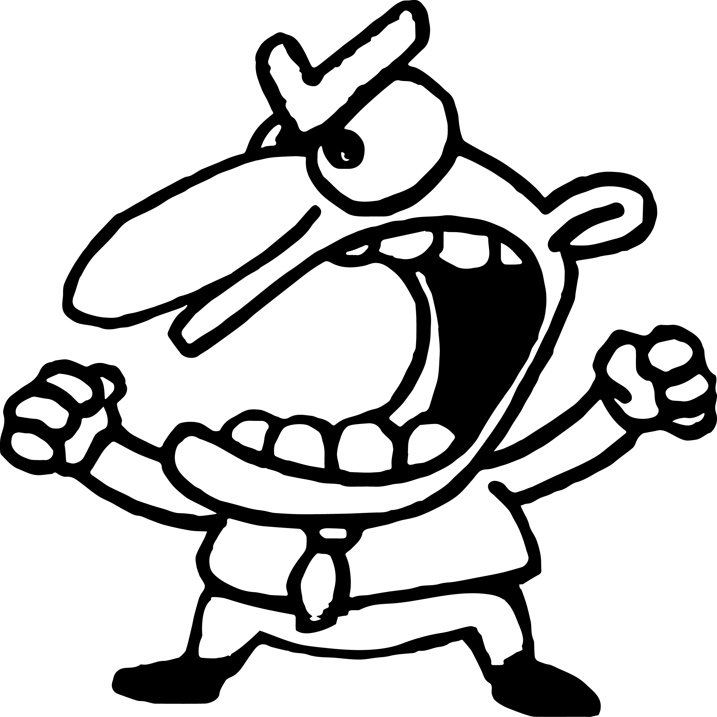 Angry Man Anger Management Coloring Page | Wecoloringpage.com