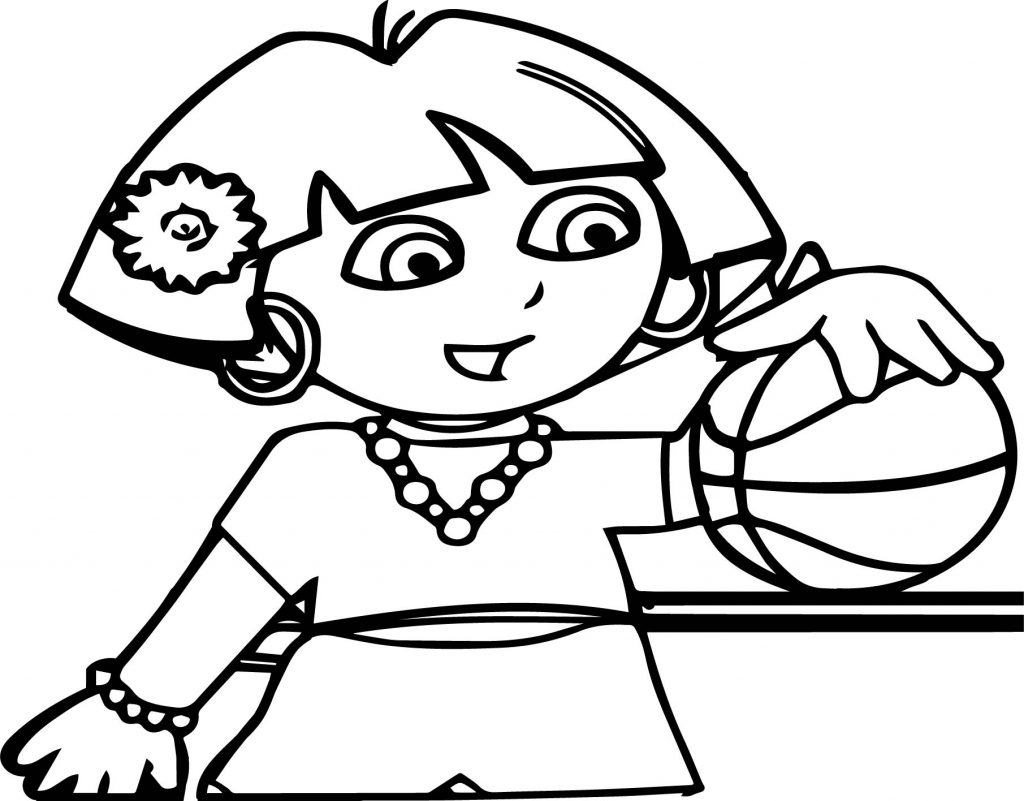 Baby Dora Play Time Dress Up Coloring Page | Wecoloringpage.com