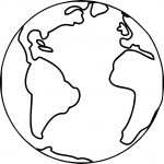 Earth Globe World Coloring Page Wecoloringpage