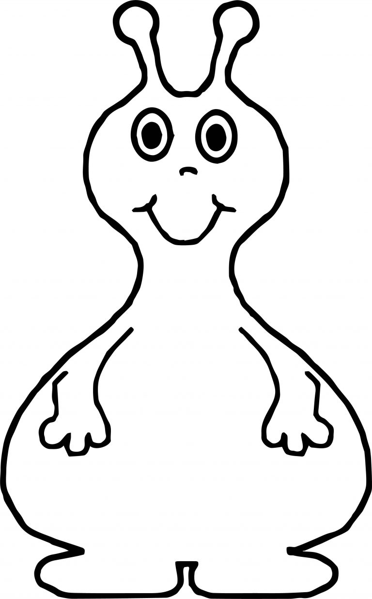 Fat Alien Coloring Page – Wecoloringpage.com