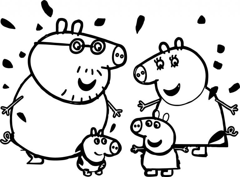 Peppa Pig Video Free Coloring Page | Wecoloringpage.com