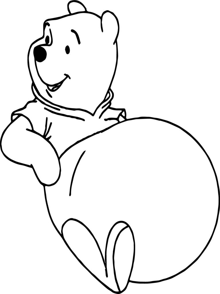 Winnie The Pooh I Ate Lots Of Honey Coloring Page | Wecoloringpage.com
