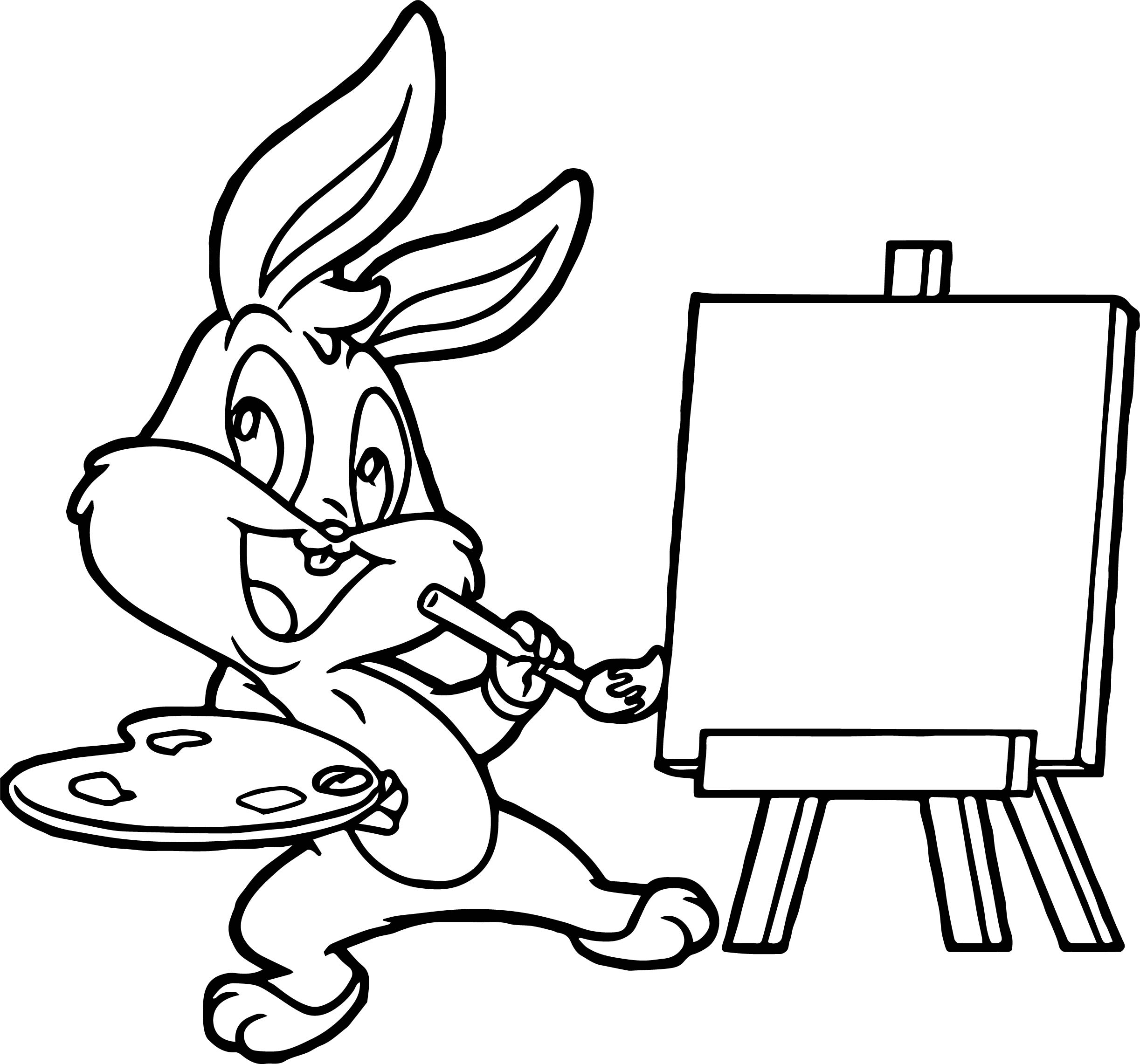 Baby Bugs Bunny Bebe Para Colorear Painting Coloring Page