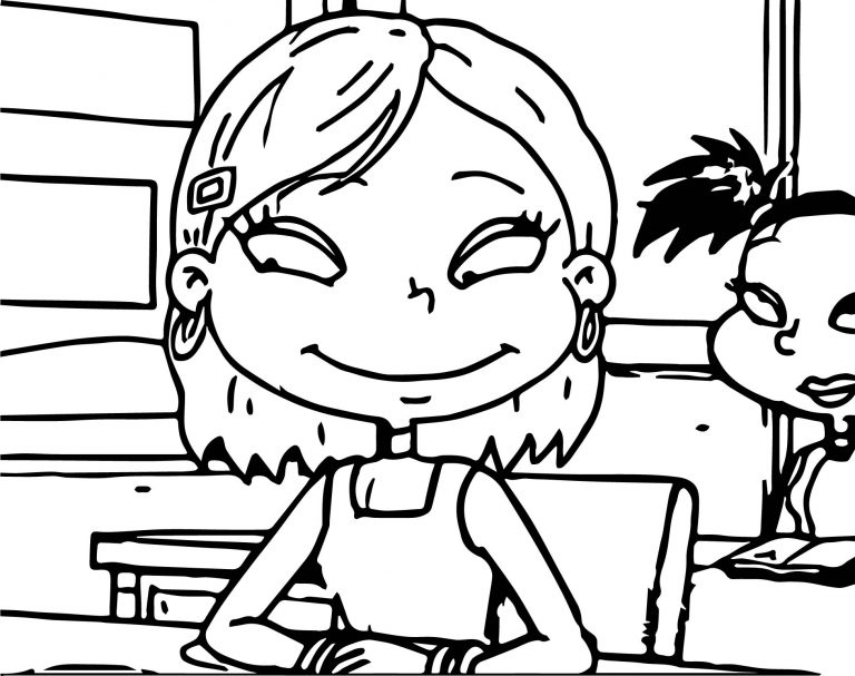 Angelica Reading Coloring Page | Wecoloringpage.com