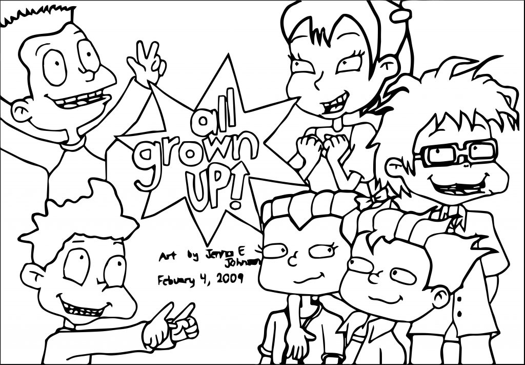 Digital All Grown Up Rules Coloring Page | Wecoloringpage.com