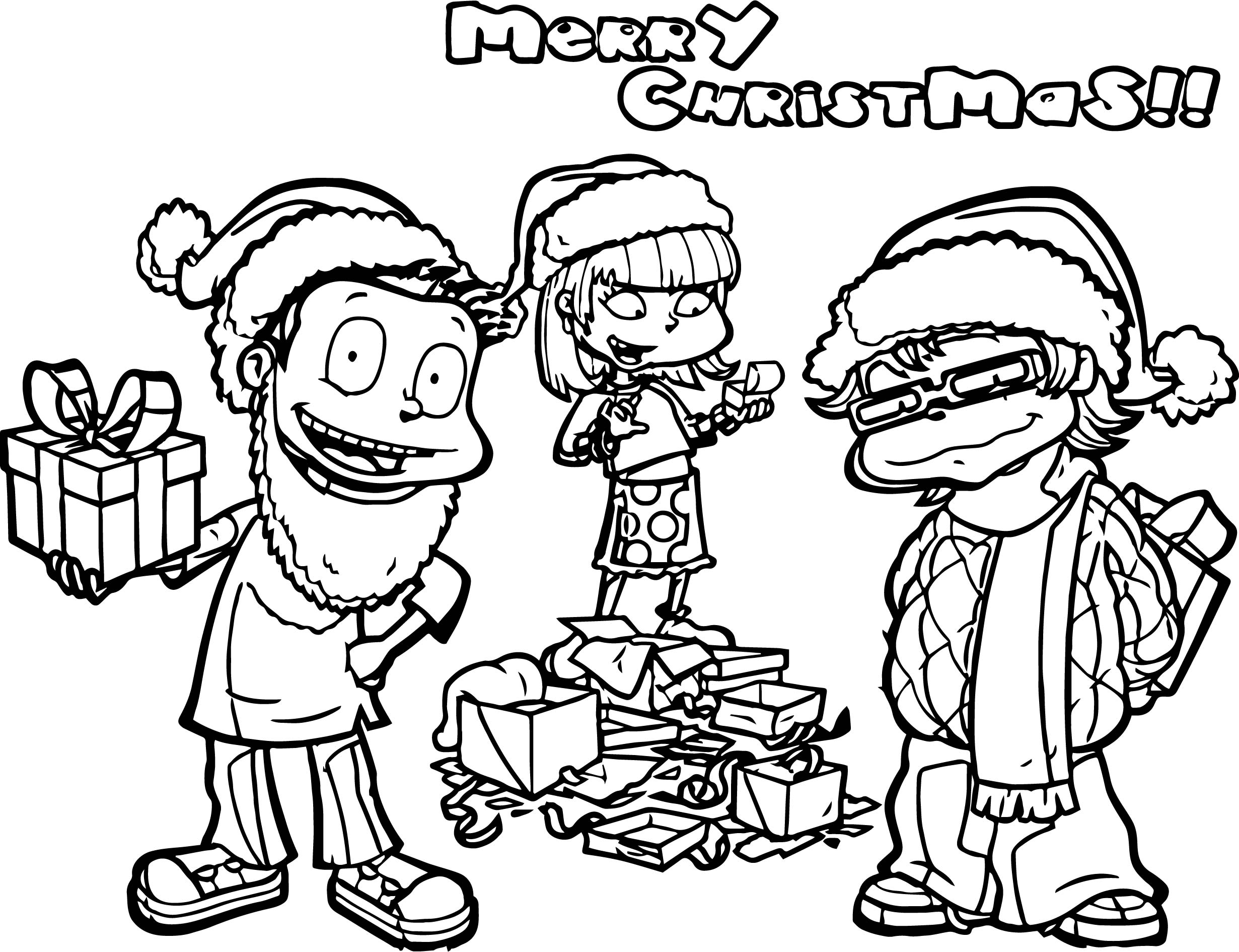 Rugrats All Grown Up Christmas All Grown Up Coloring Page