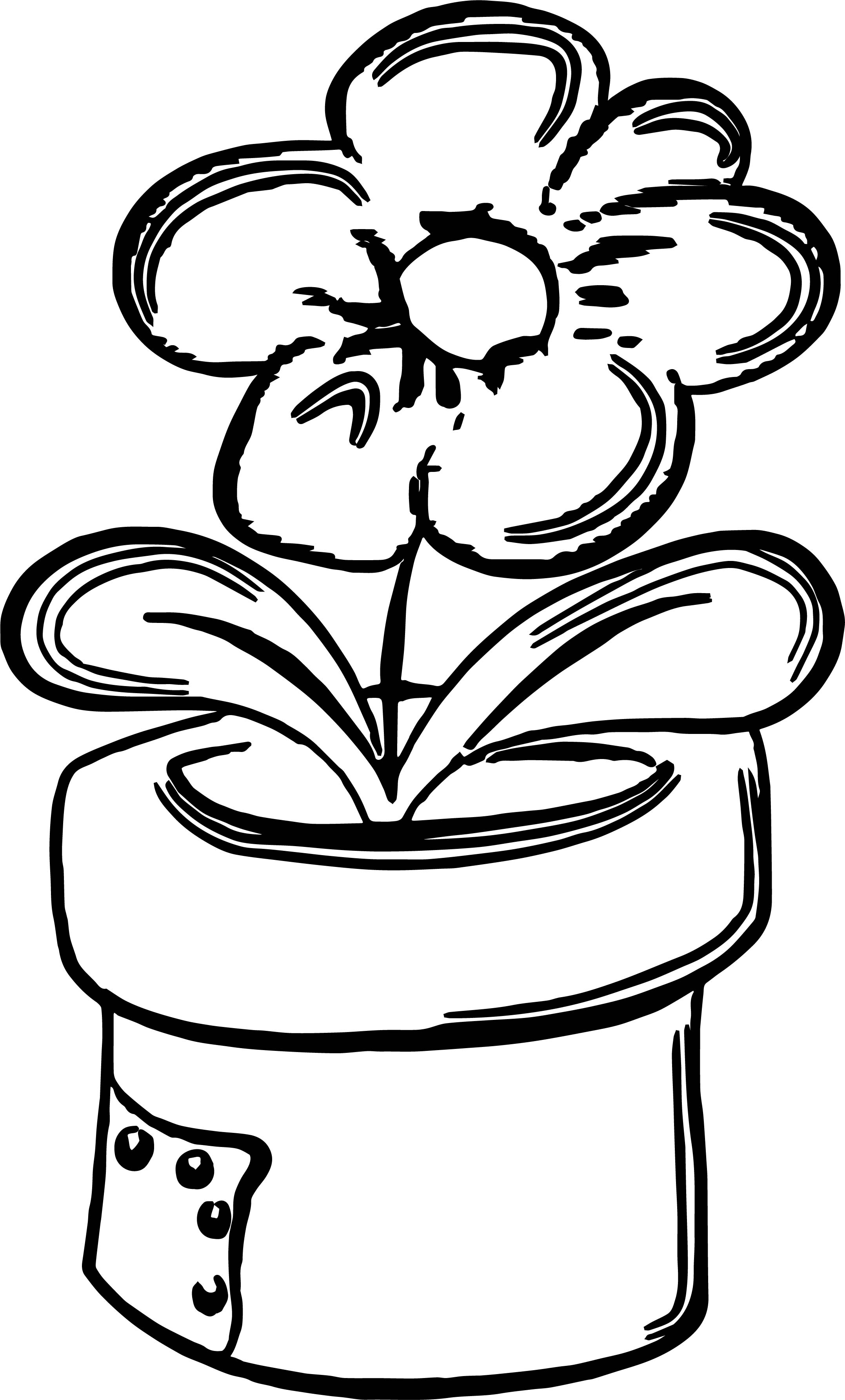 Spring Outdoor Flower Coloring Page | Wecoloringpage.com