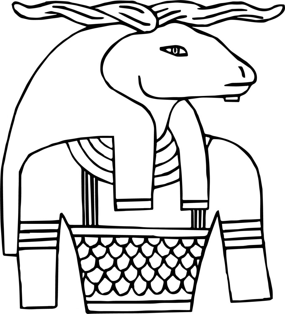 Ancient Egypt Taurus Coloring Page Wecoloringpage