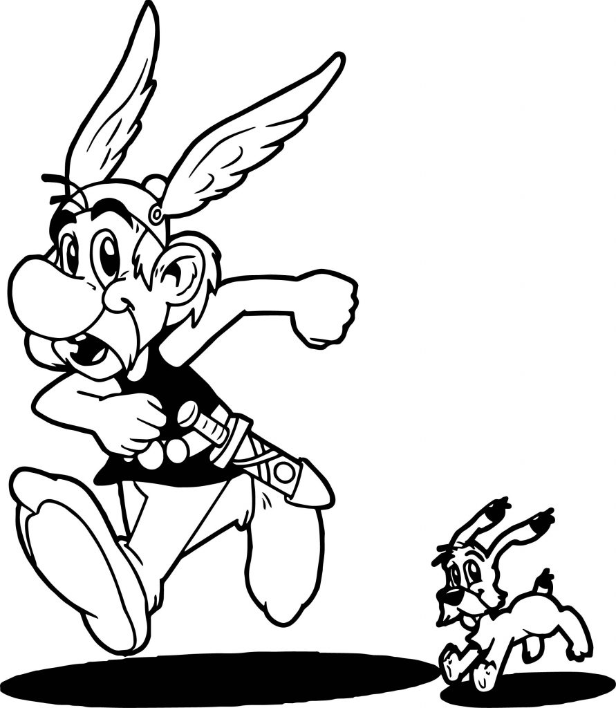 Asterix And Idefix Coloring Page | Wecoloringpage.com