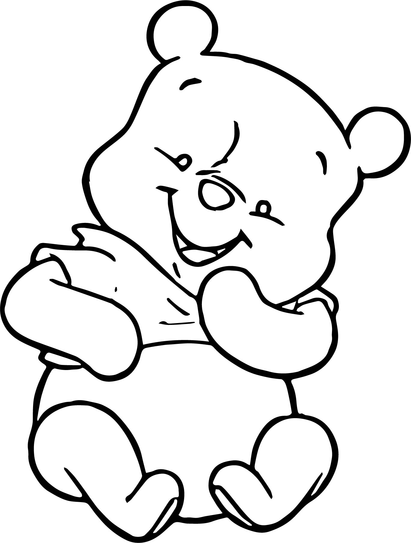 Baby Winnie The Pooh Mouse Coloring Page Wecoloringpagecom