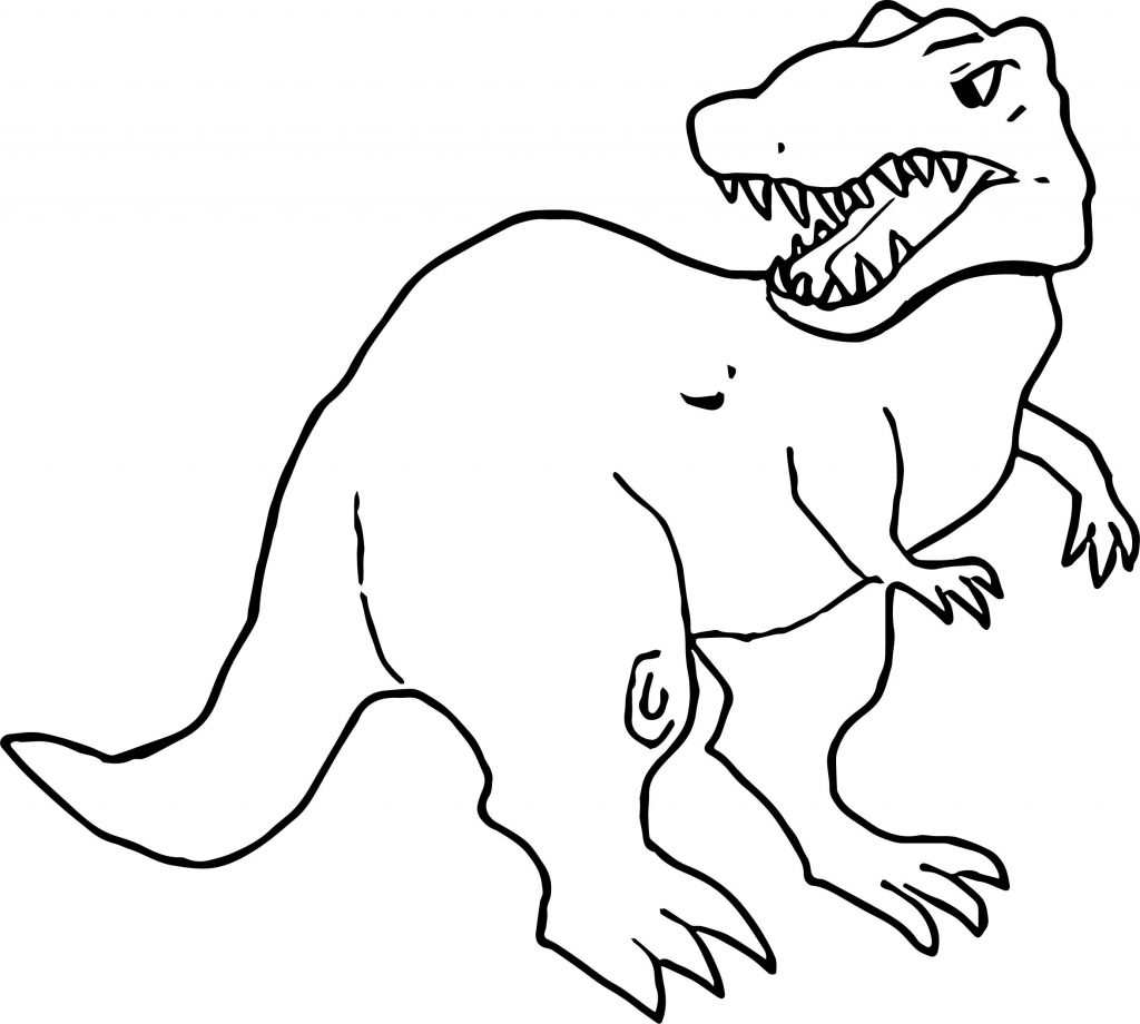 Dinosaur Tyrannosaurus Rex Color Coloring Page | Wecoloringpage.com