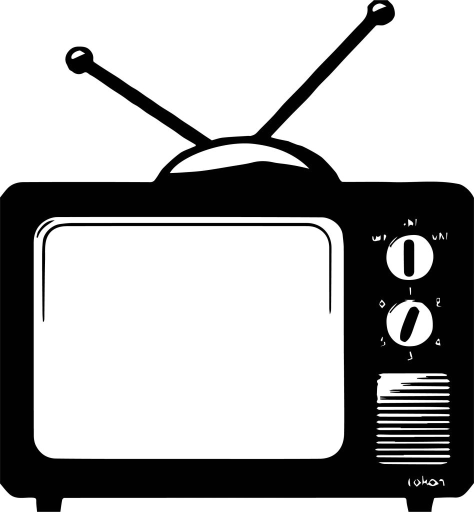 Old Television Coloring Page Wecoloringpage