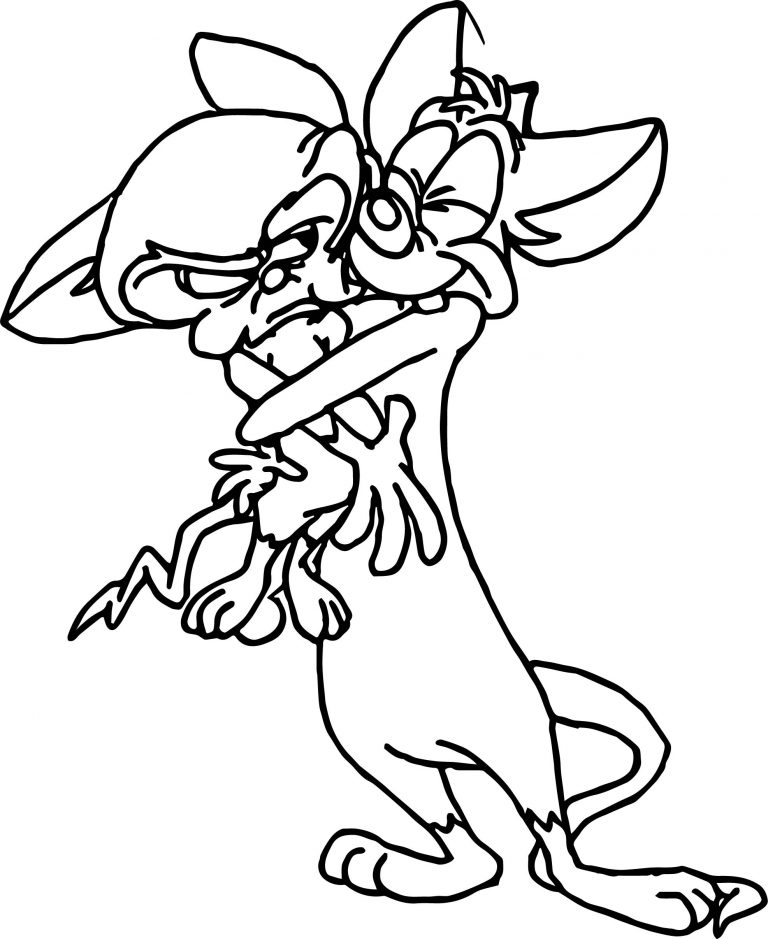 Pinky And The Brain Animaniacs Coloring Page Wecoloringpage