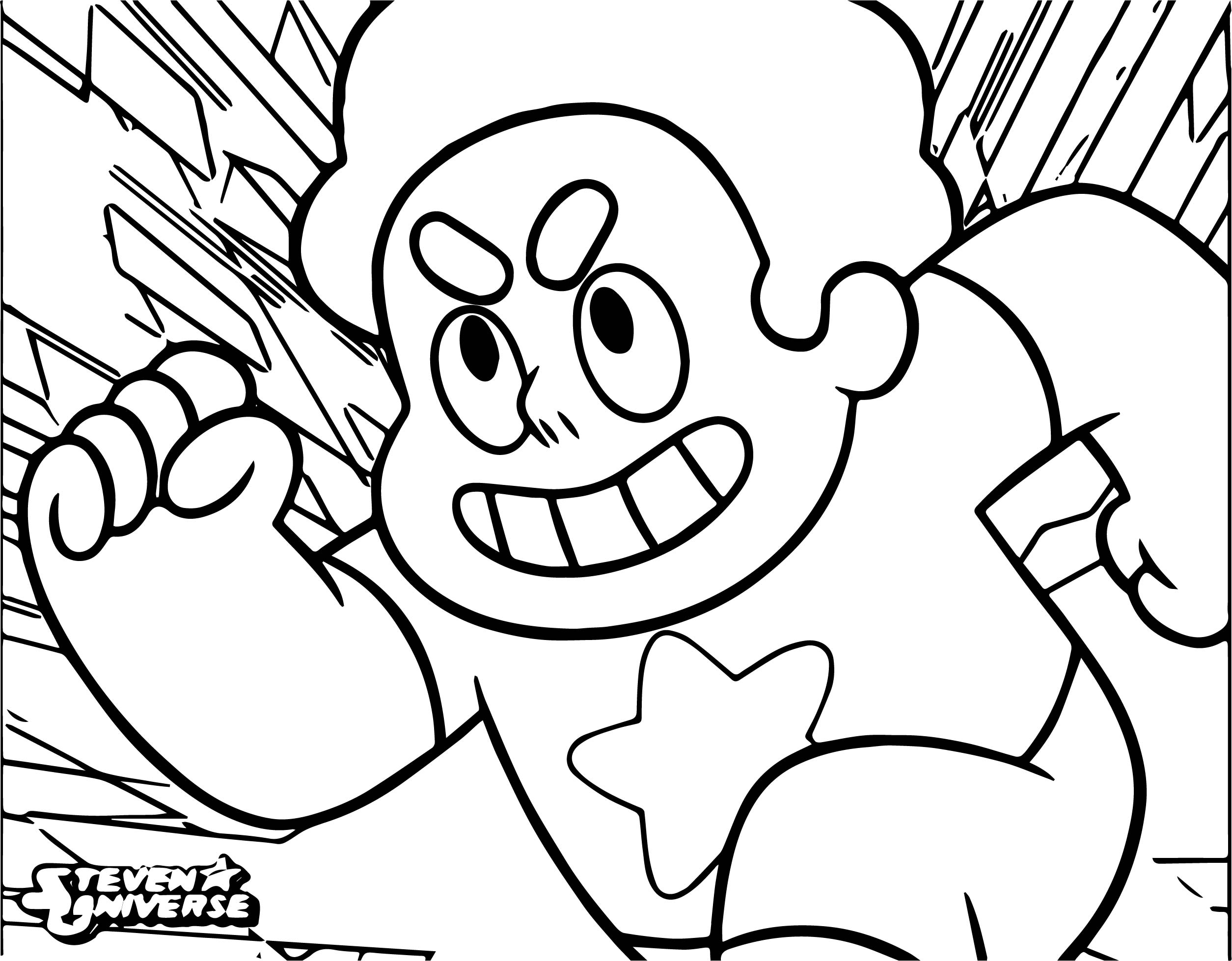 Steven Universe Cartoon Network Coloring Page