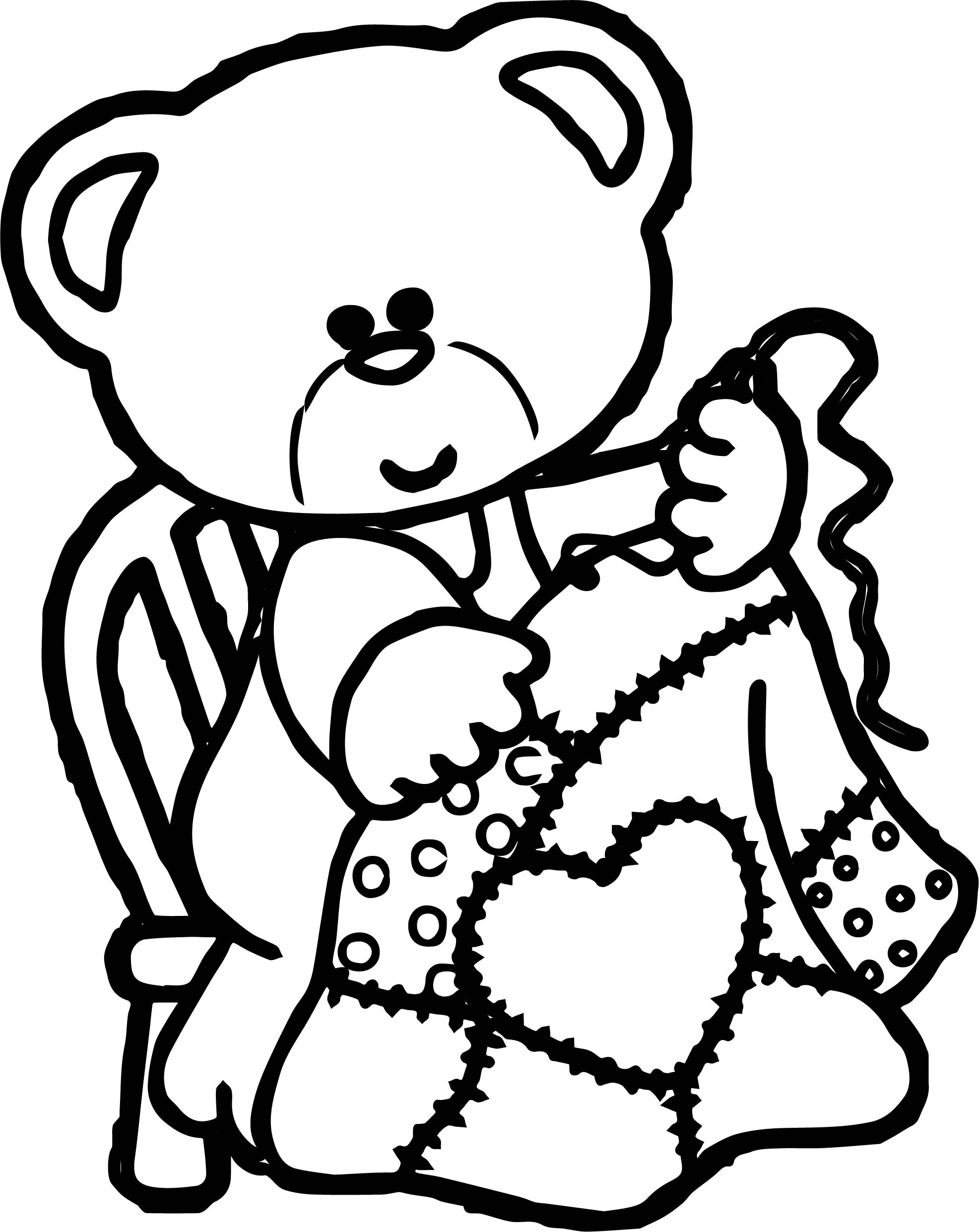 Baby Girl Bear Coloring Pages Wecoloringpage
