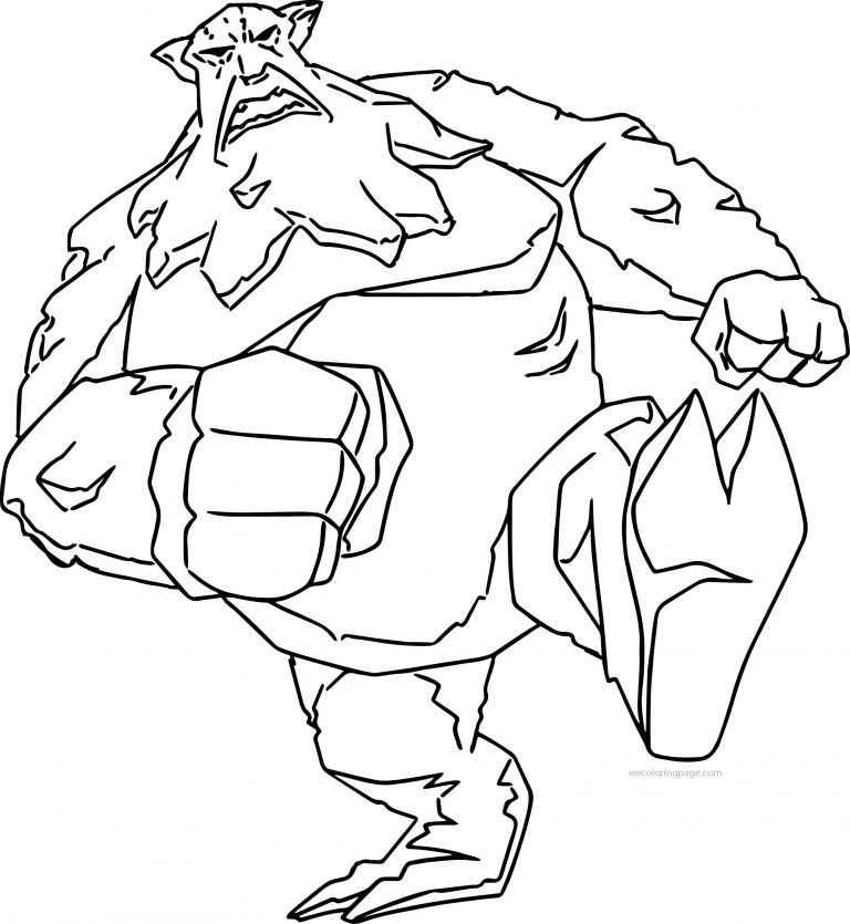 Atlantis The Lost Empire Monster Coloring Page | Wecoloringpage.com