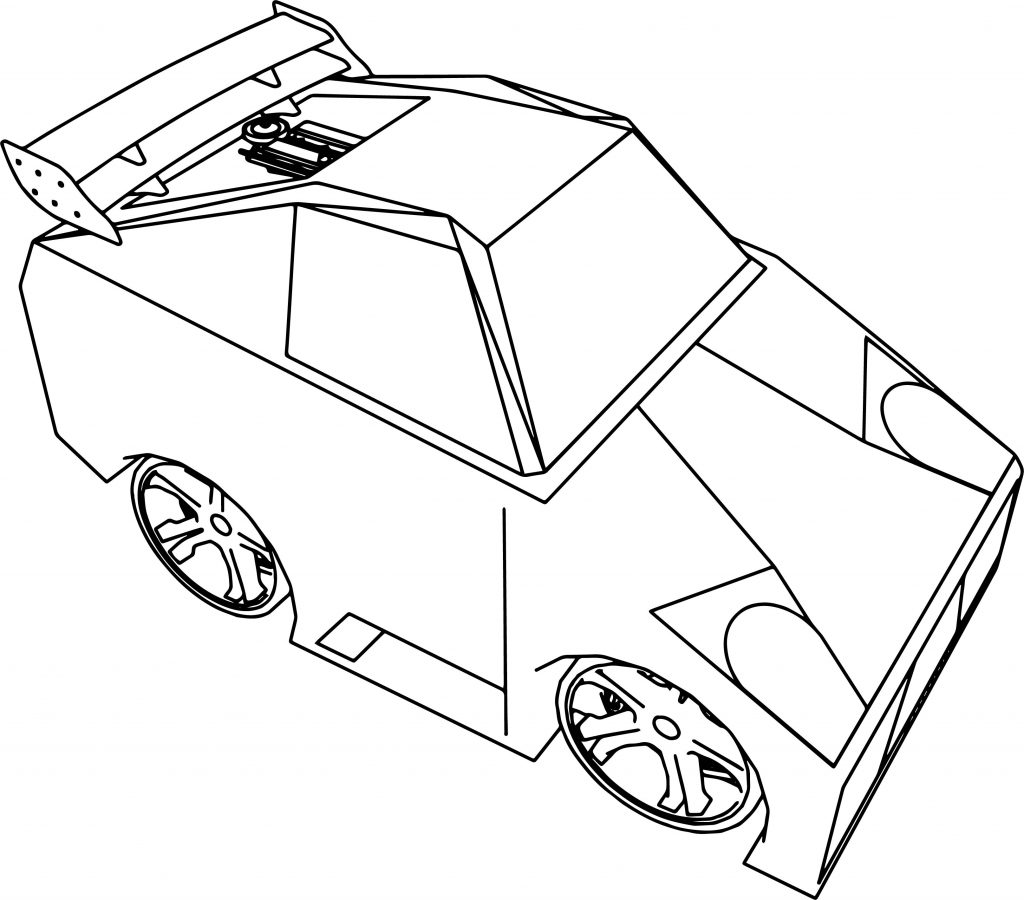 Cartoon Lambo Tune Cars Coloring Page | Wecoloringpage.com