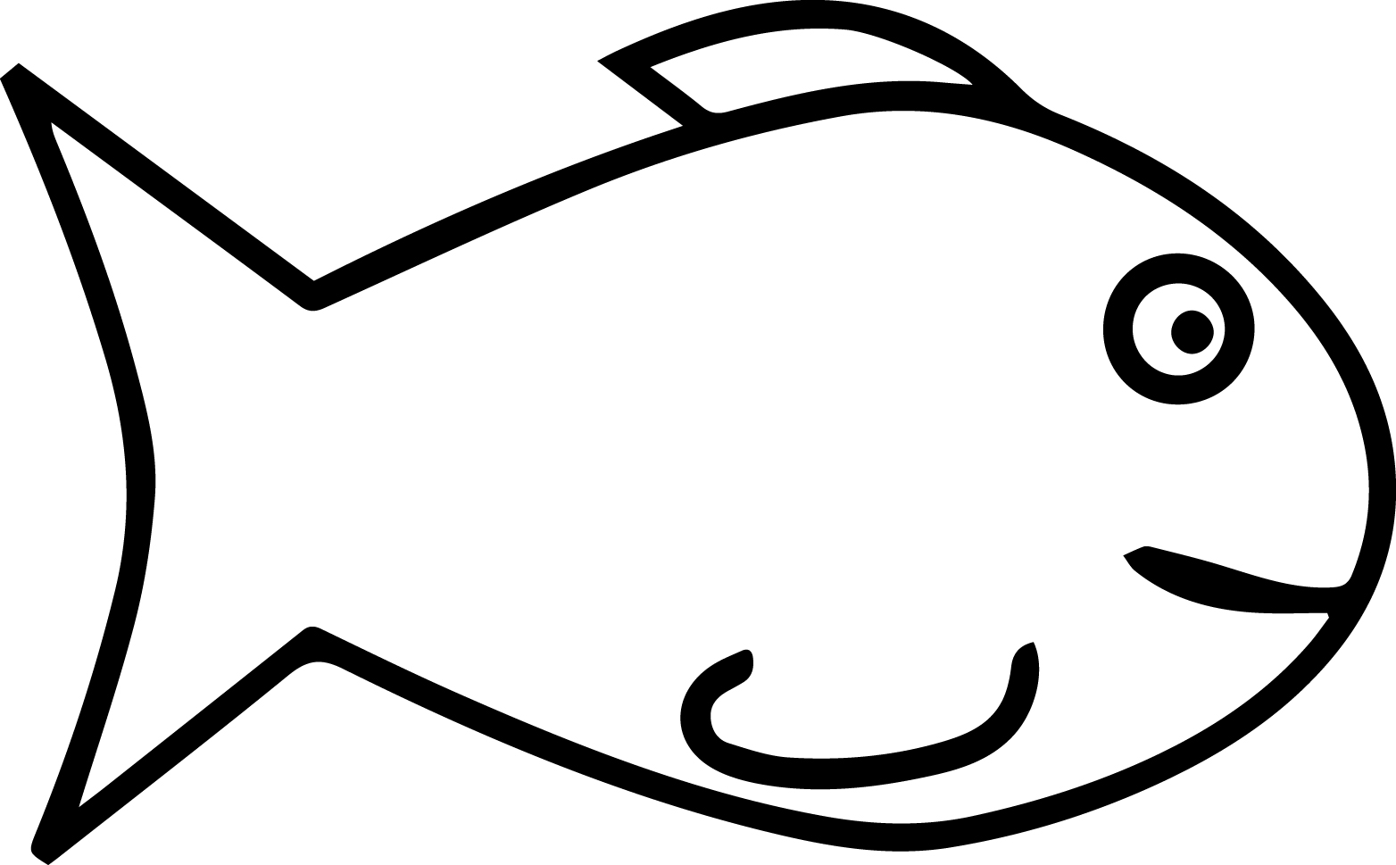 Fine Cartoon Fish Coloring Page Sheet Wecoloringpage