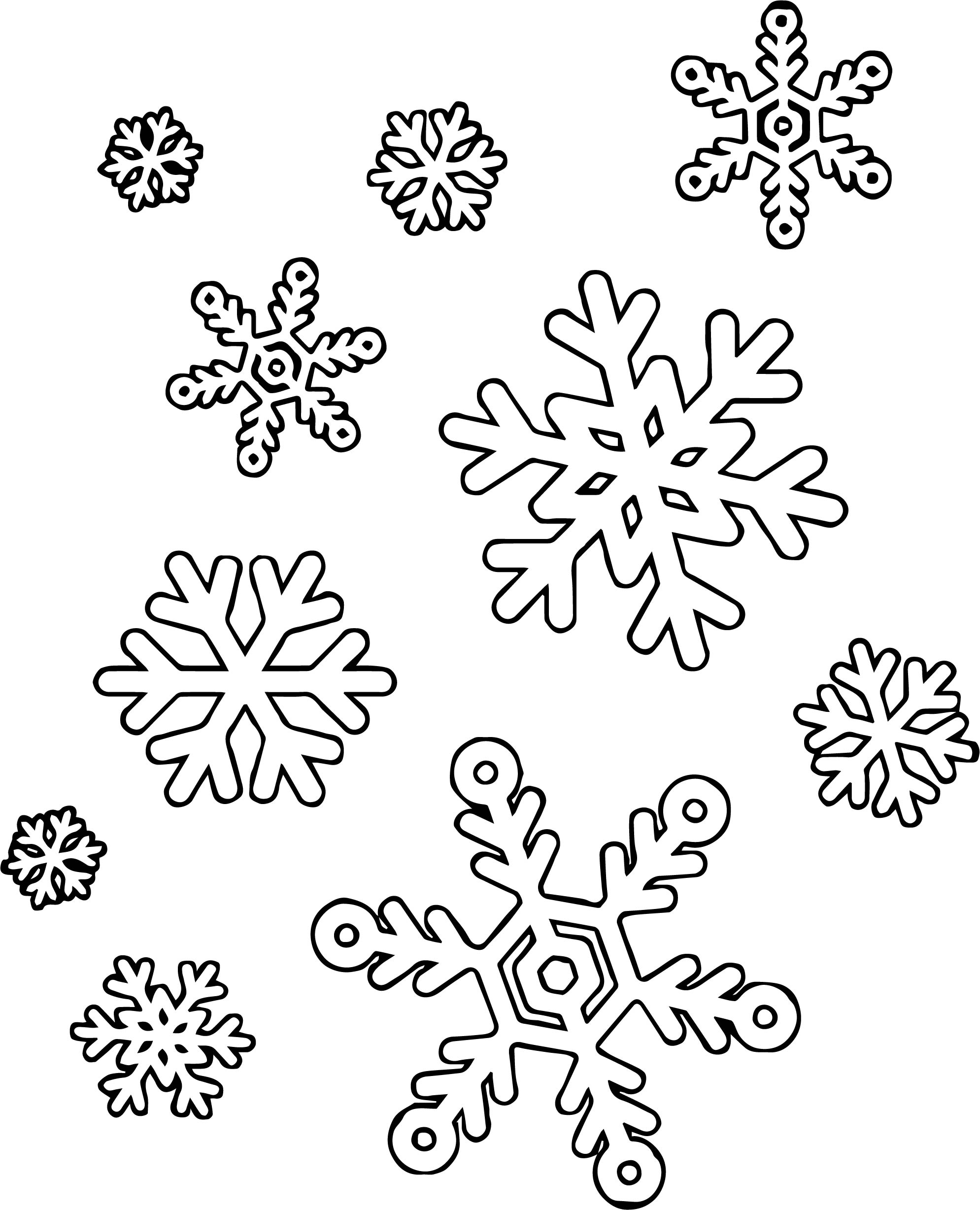 Printable Snowflake Coloring Pages