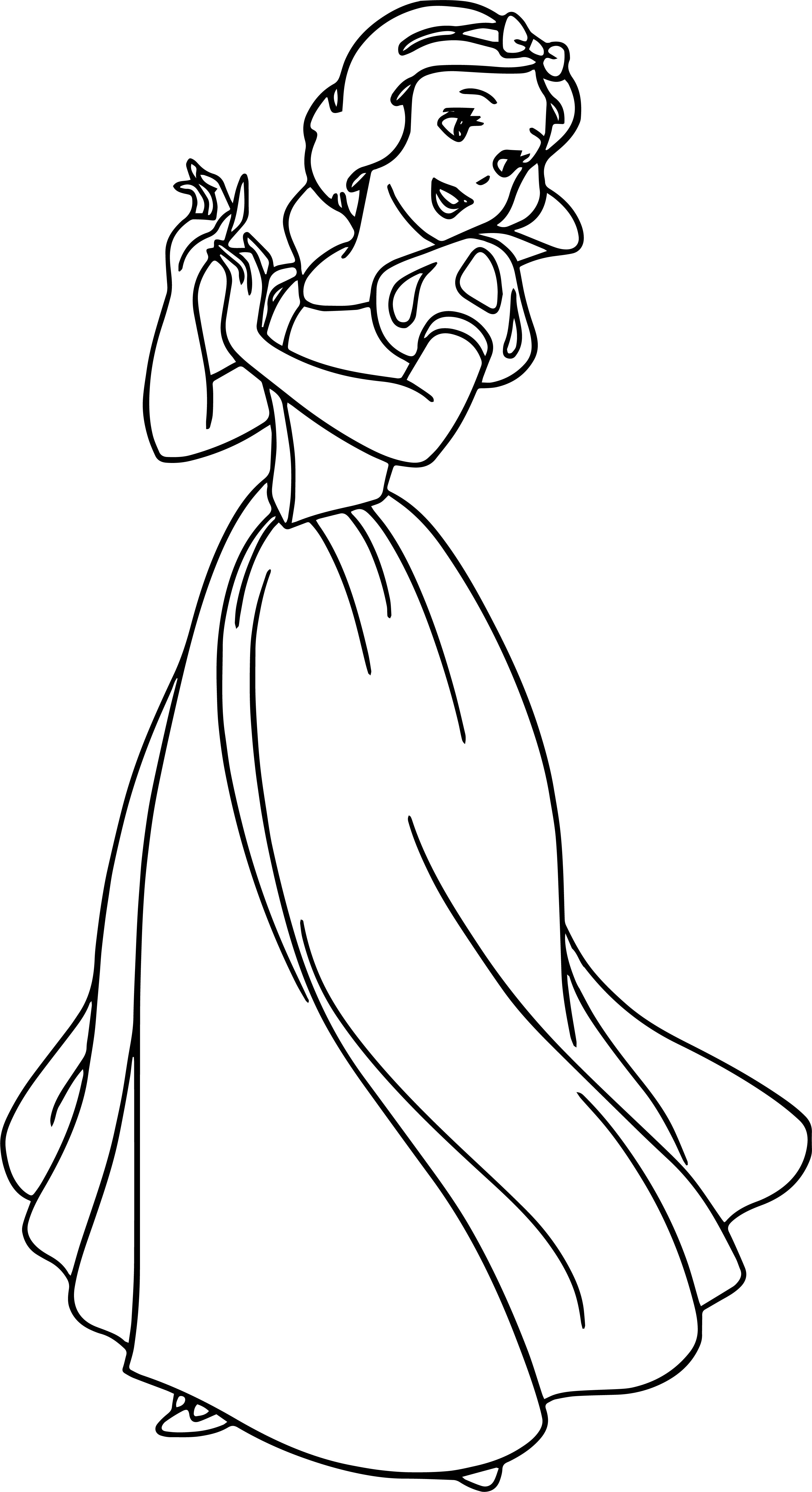Snow White Turn Coloring Page