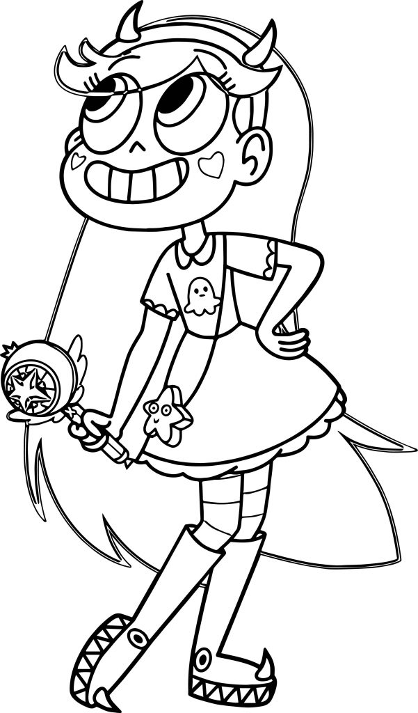 Star Vs The Forces Of Evil Butterfly Coloring Page | Wecoloringpage.com