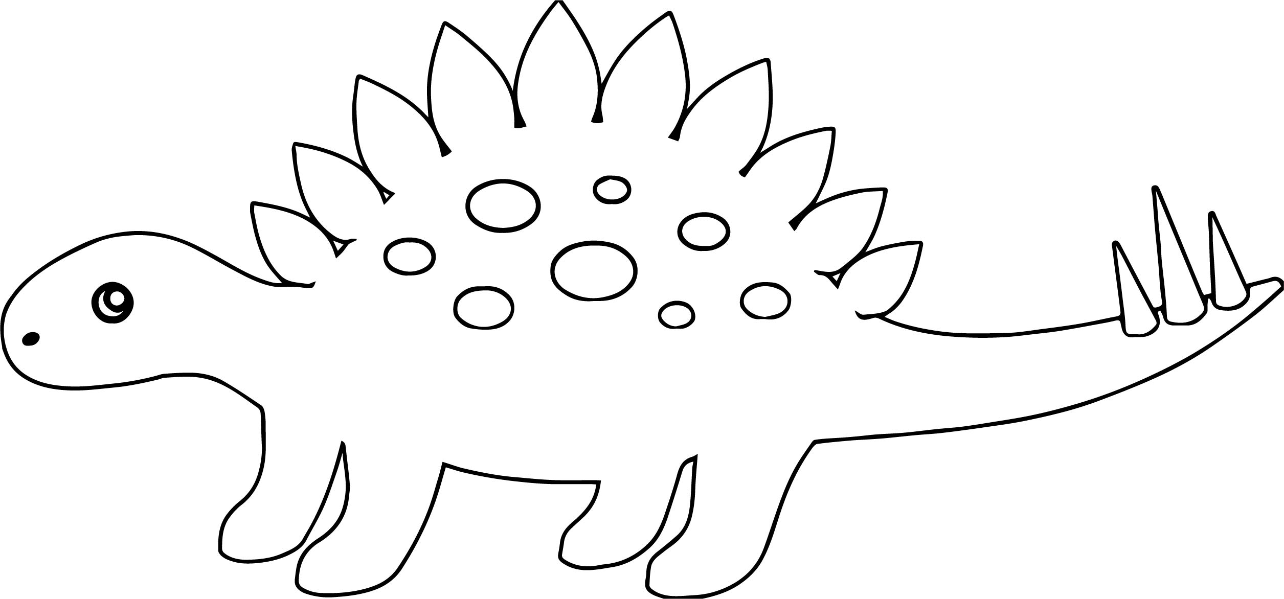 Раскраска динозавр Стегозавр