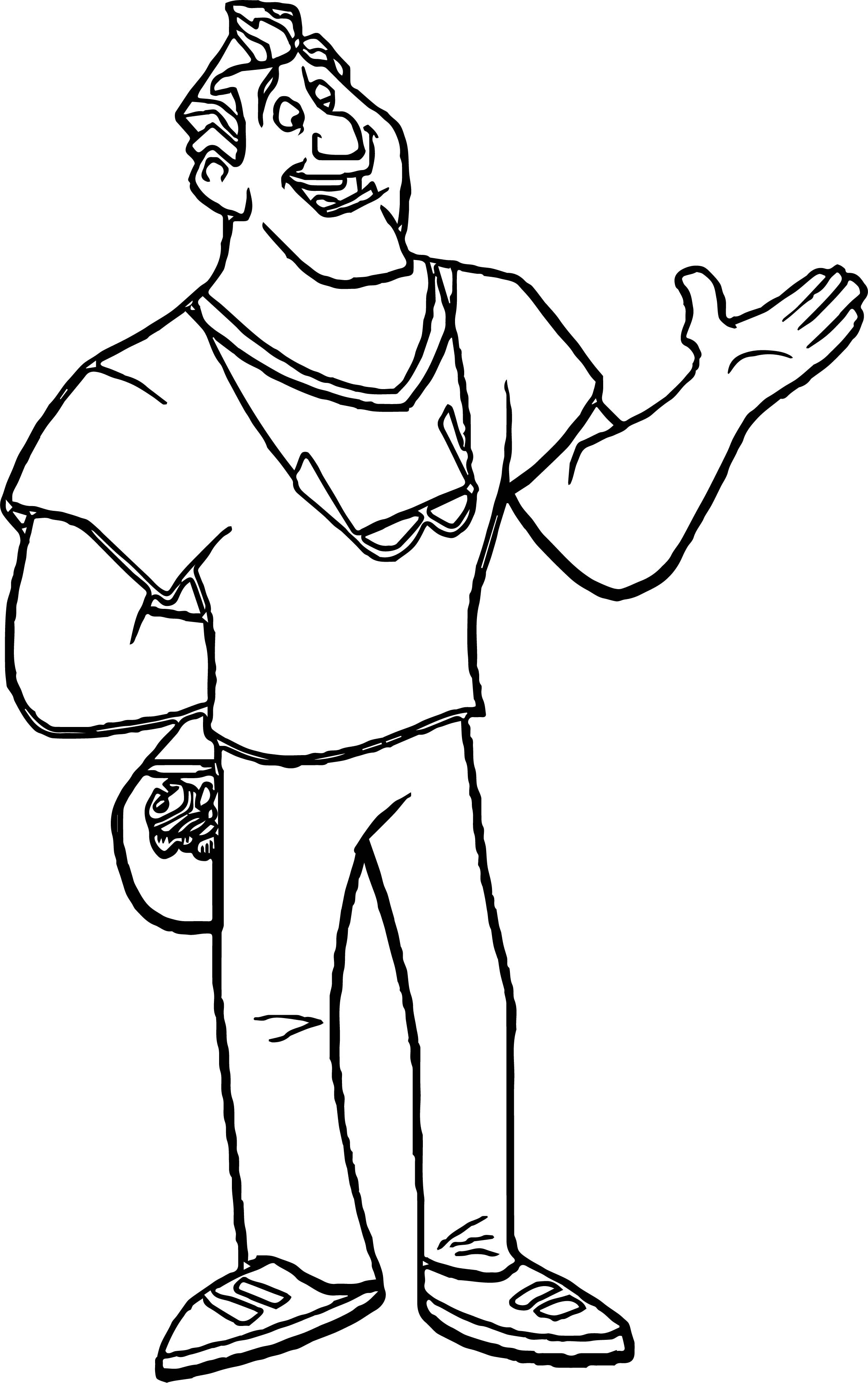 Disney Finding Nemo Man Coloring Pages