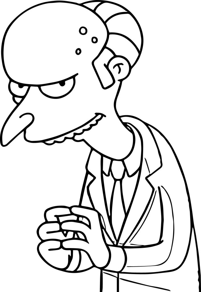 Simpson Coloring Page | Wecoloringpage.com