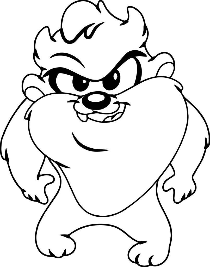 Warner Bros Baby Looney Tunes Tasmania Joy Coloring Page Wecoloringpage Sexiz Pix