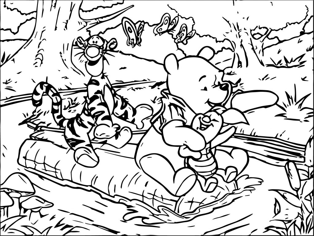Baby Piglet Winnie The Pooh From Tigger Hunny Coloring Page