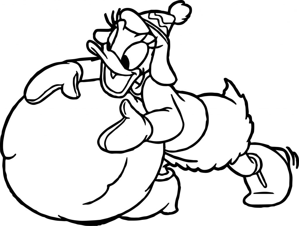 Daisy Duck Snowball Coloring Page Wecoloringpage