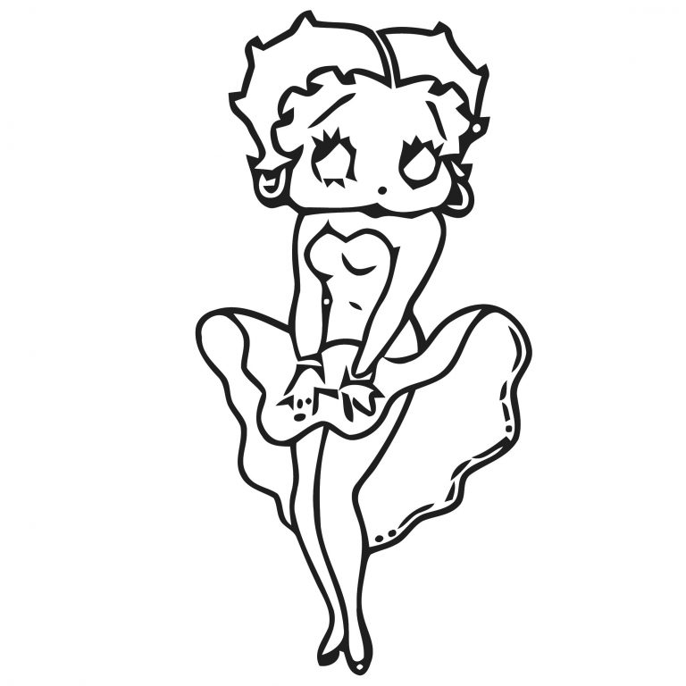 Betty Boop Devil Coloring Page 