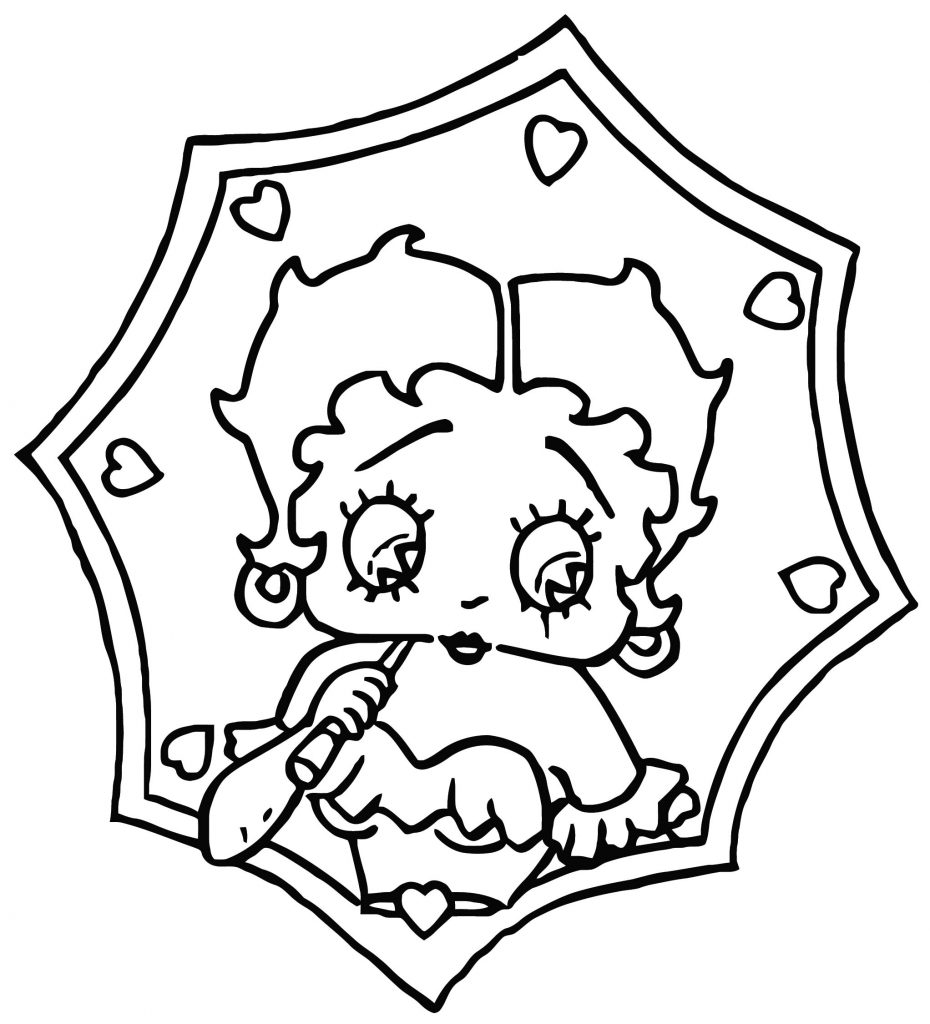 Devil Betty Boop Coloring Page