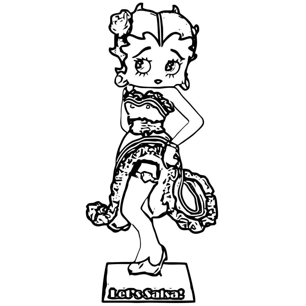 Betty Boop We Coloring Page Wecoloringpage