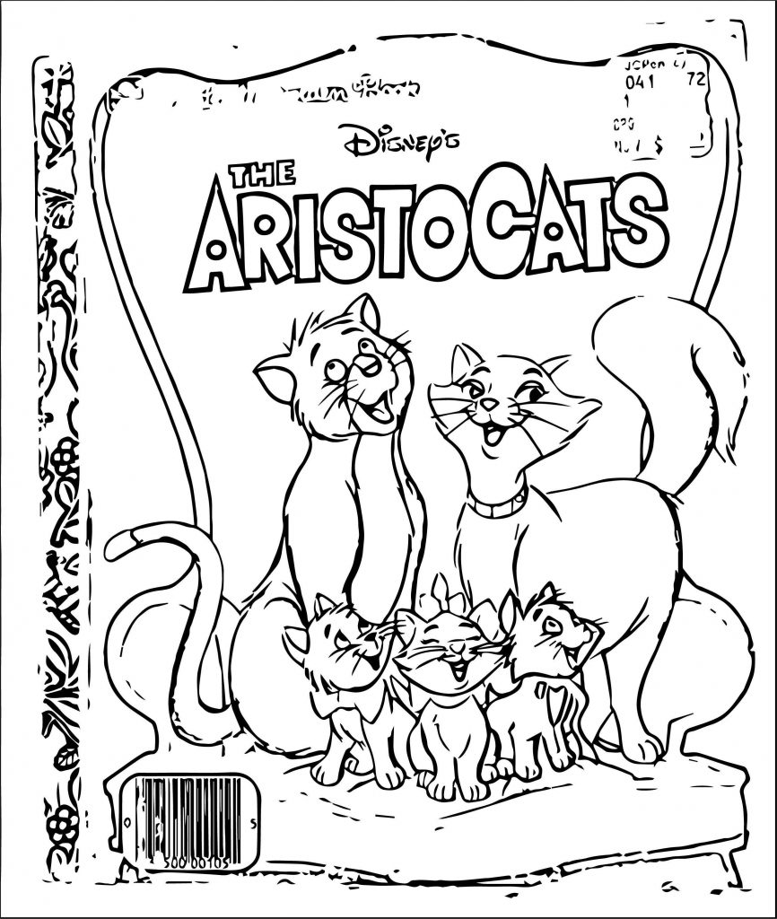Beautiful Disney The Aristocats Cat Coloring Page | Wecoloringpage.com